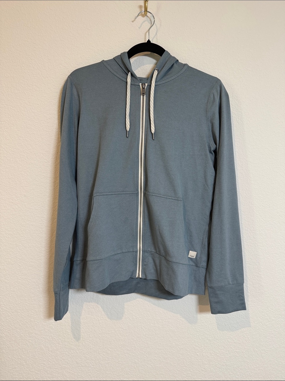 Vuori Teal Zip Up Hoodie Size Small